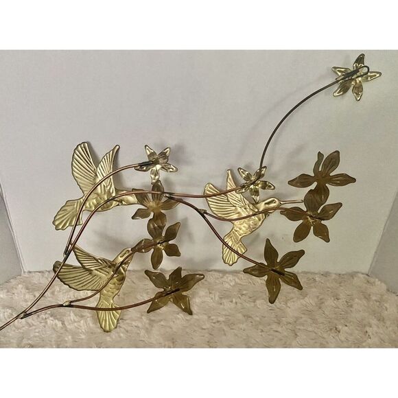 Home Interior Humming Bird Collection Brass Look VTG discontinued - Picture 9 of 12